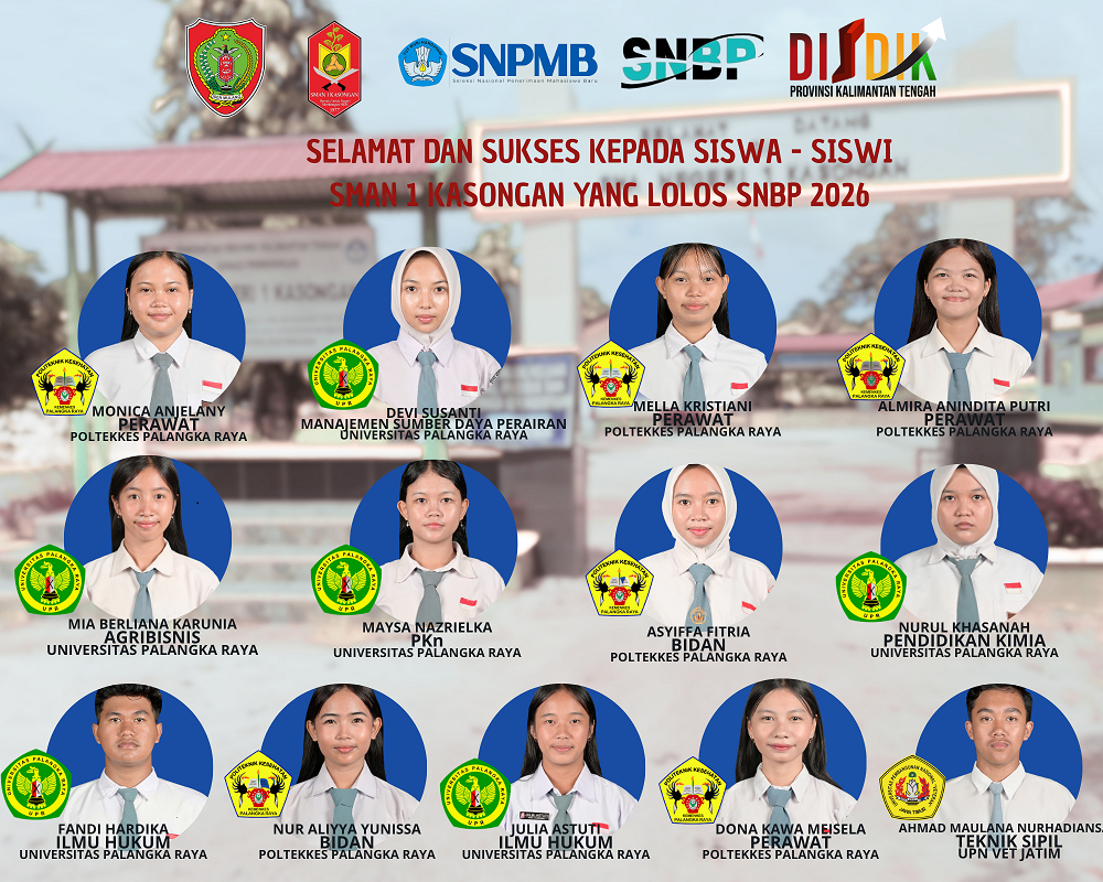 Prestasi Membanggakan! Siswa SMAN 1 Kasongan Lulus SNBP 2026